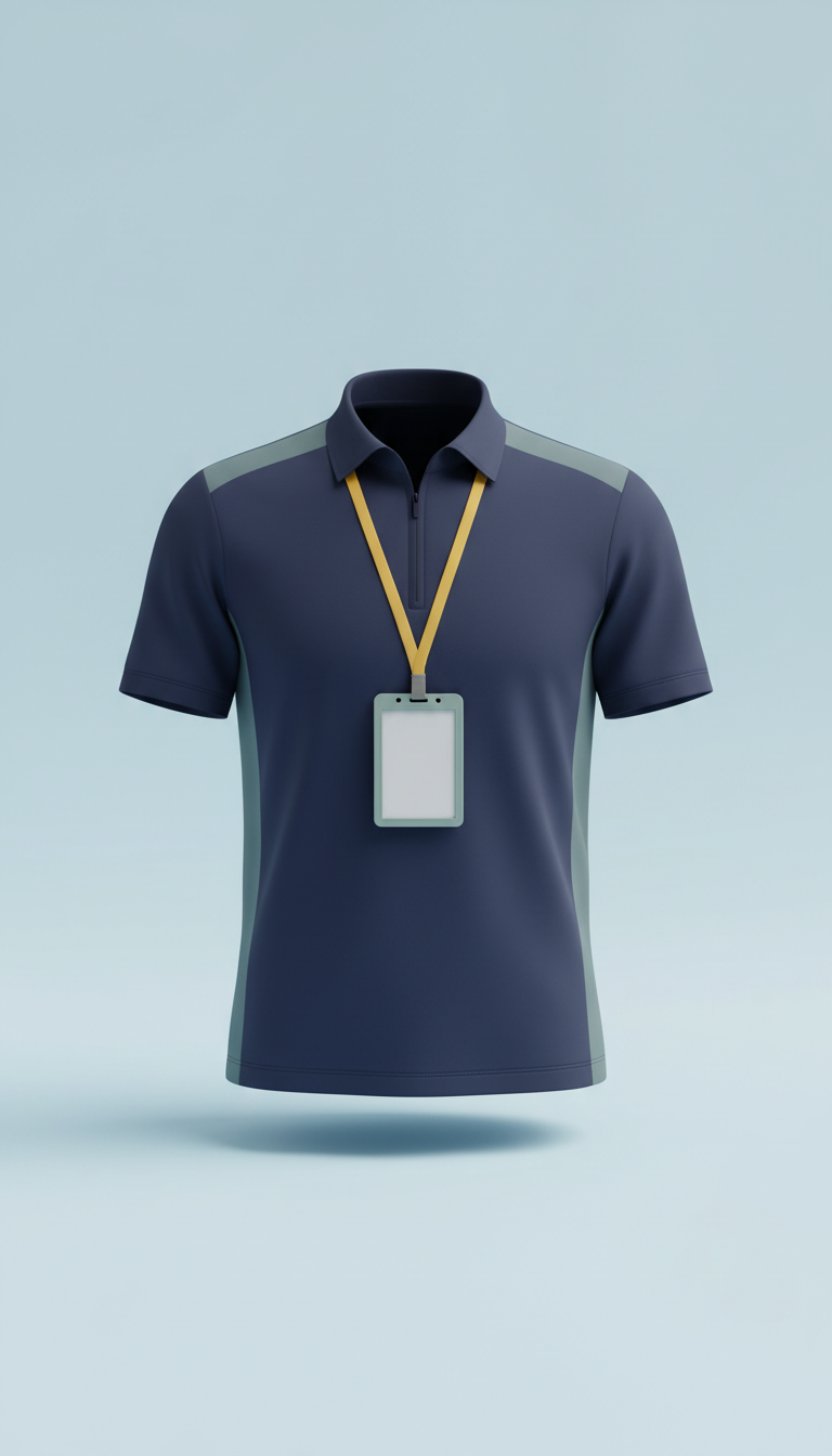 Uniform With Photo ID Badge